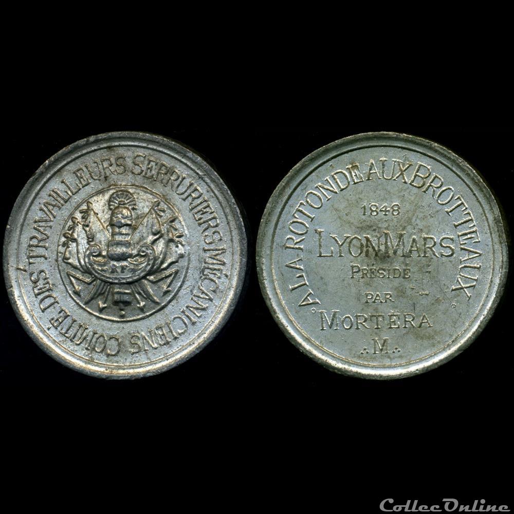 france revolution 1848 medailles des clubs et societes lyon