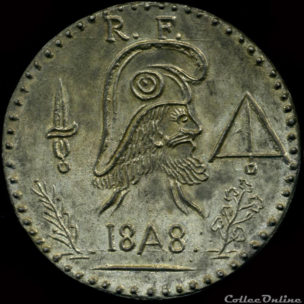 1849 - Médailles politiques sans date précise 2 france revolution de 1849 medailles politiques sans date precise