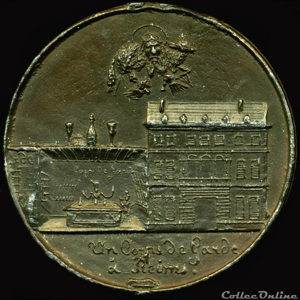 medaille france revolution mars 1848 les gardes nationaux reims