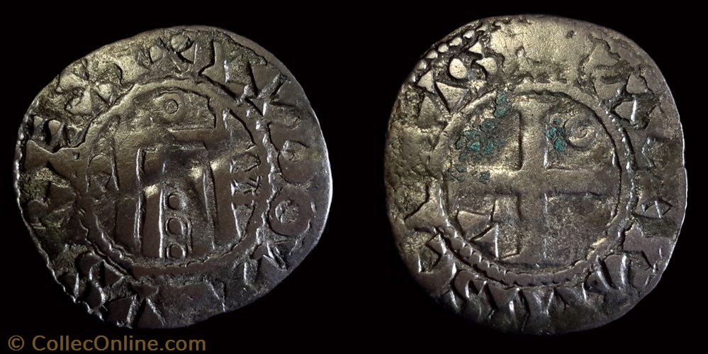 Louis VI "le gros" - Denier d'Orléans monnaie france royale louis vi le gros denier orleans