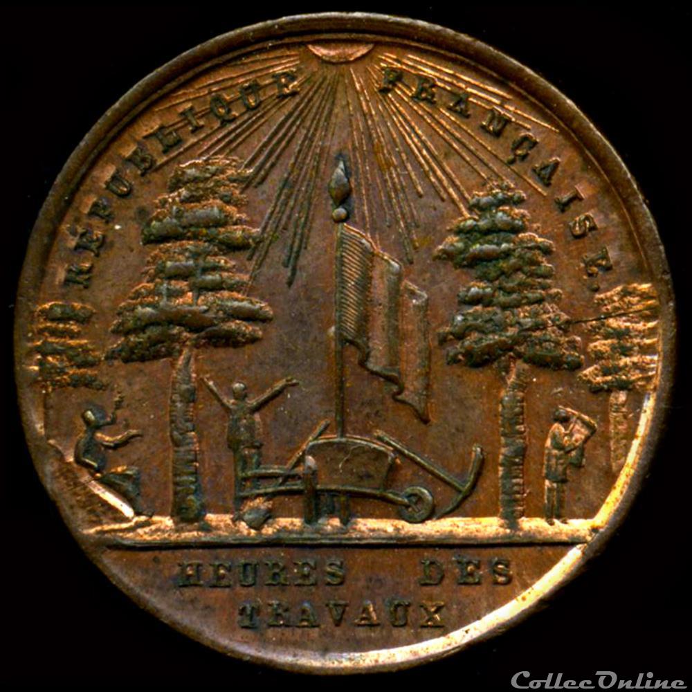 23 Juin 1848 - Dissolution des Ateliers Nationaux 3 medaille france revolution 23 juin 1848 dissolution des ateliers nationaux