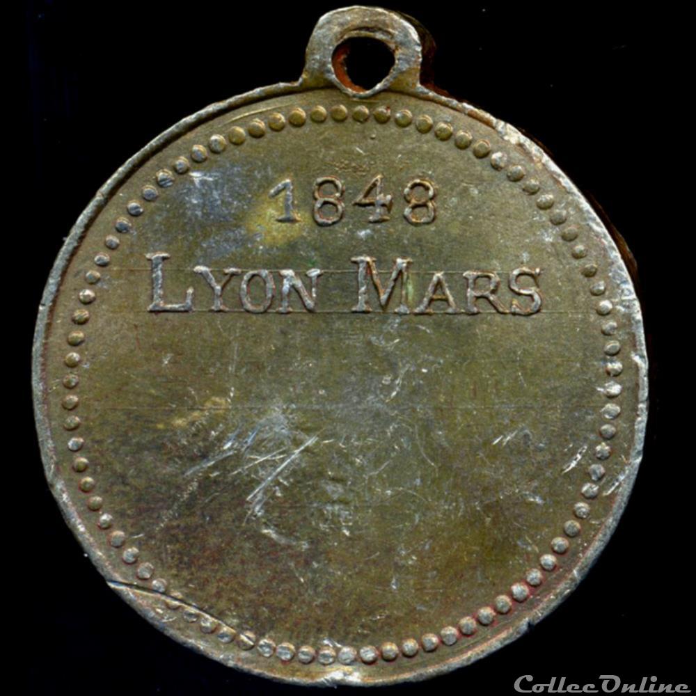 france revolution 1848 medailles des clubs et societes lyon