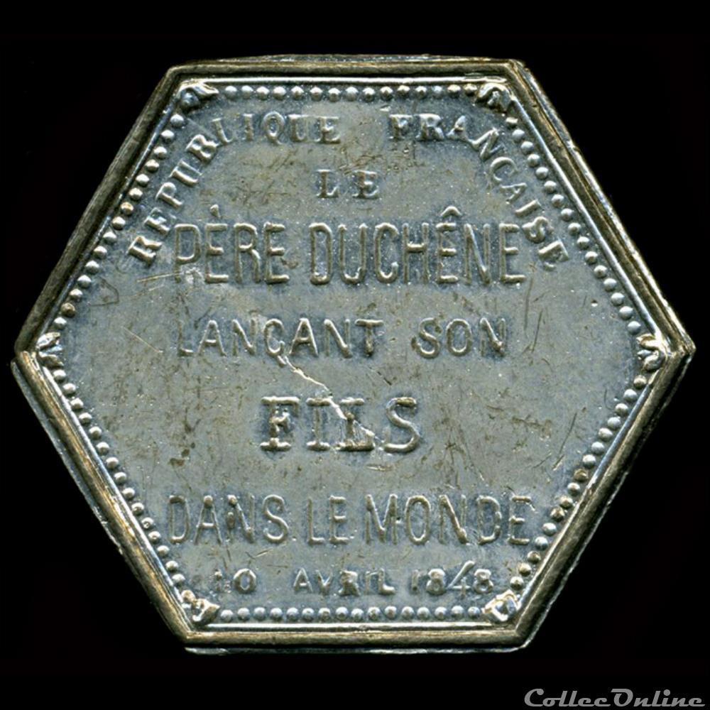 medaille france revolution de 10 avril 1848 fondation du journal le pere duchene