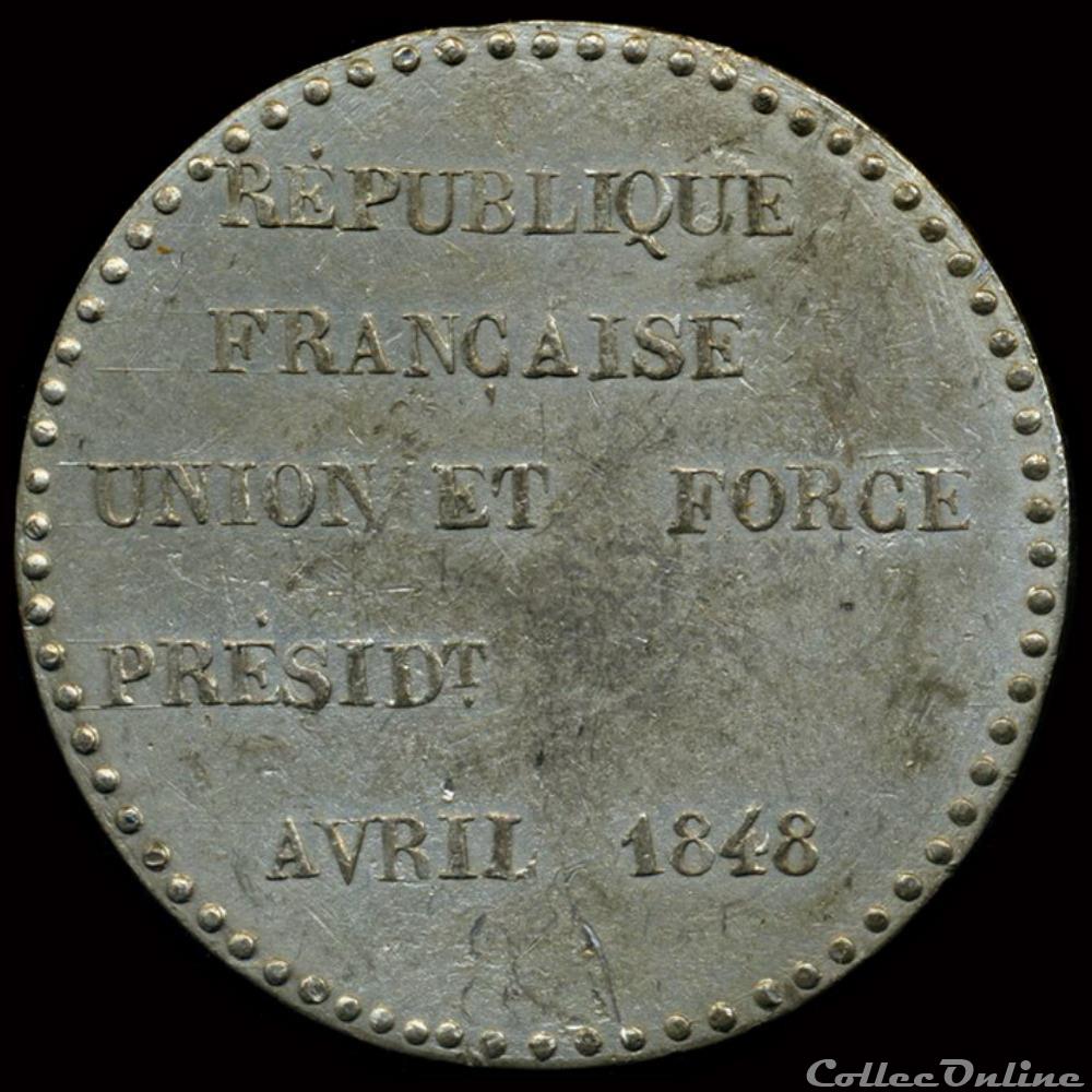 Mars & Avril 1848 - Clubs du Nord et du Pas-de-Calais (Lille) 3 medaille france revolution mars avril 1848 clubs du nord et du pas de calais lille