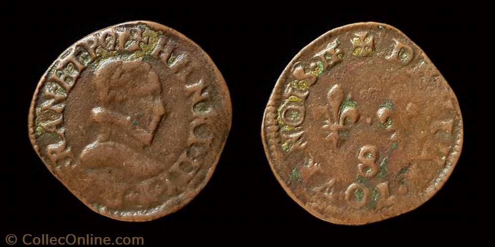 monnaie france a royale henri iii denier tournois