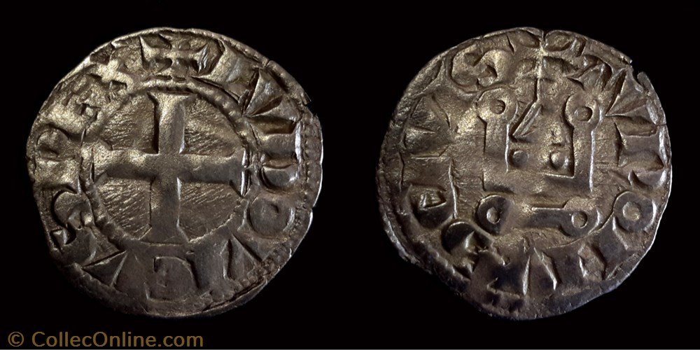 monnaie france a royale louis viii le lion denier tournois