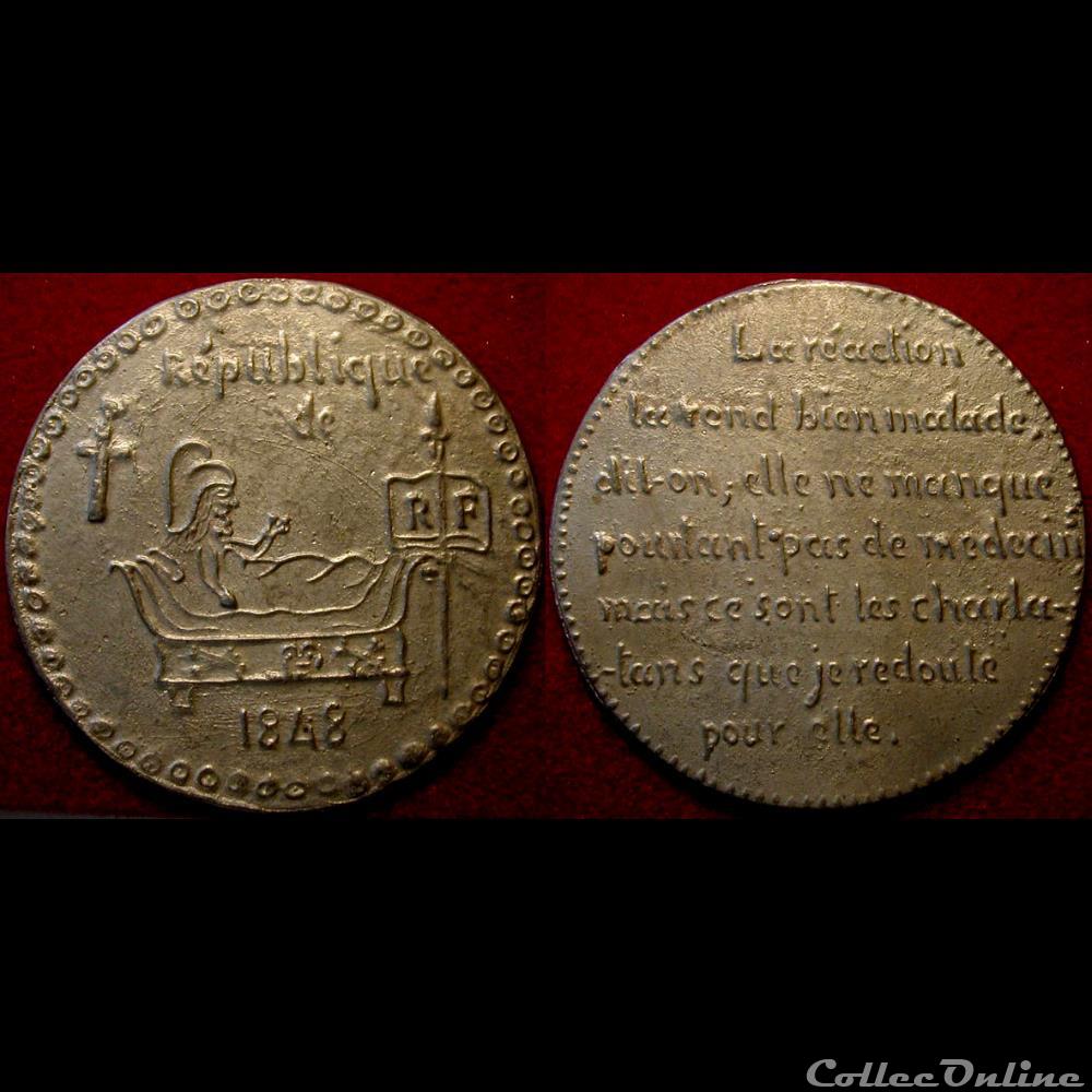 1848 - Médailles politiques sans date précise france revolution de 1848 medailles politiques sans date precise