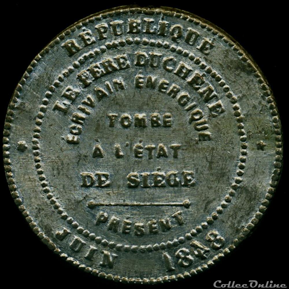 Conséquences des journées de Juin, répression, transportation, réaction 3 medaille france revolution consequences des journees de juin repression transportation reaction