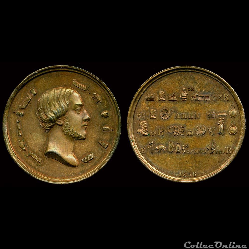 france revolution 1848 medailles de personnages divers