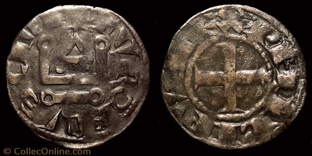Philippe III "le Hardi" - Denier Tournois monnaie france royale philippe iii le hardi denier tournois