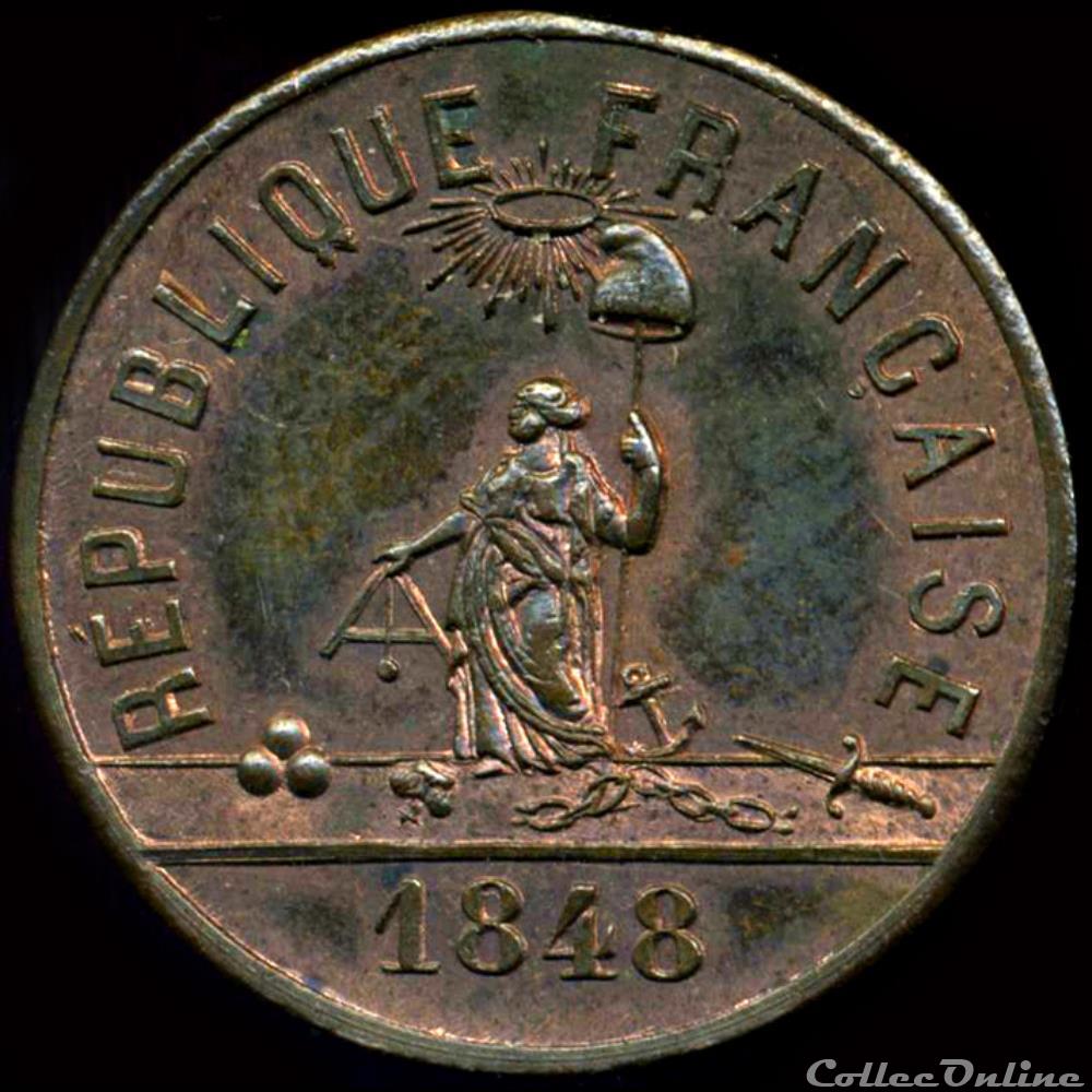 medaille france revolution 6 mars 1848 reprise des tuileries hopitaux civils