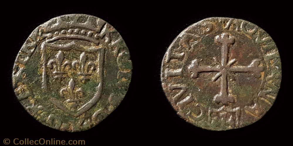 monnaie france royale charles viii affable cavallo aquilla