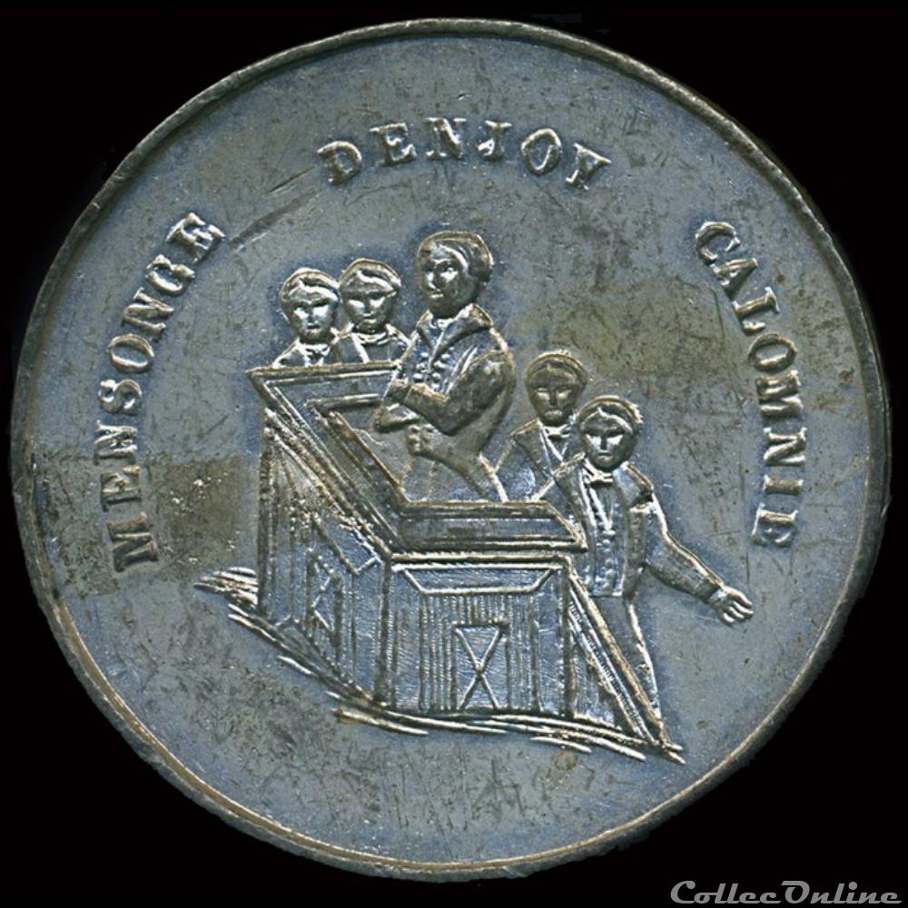 medaille france revolution 30 septembre 1848 interpellation sur le banquet socialiste de toulouse