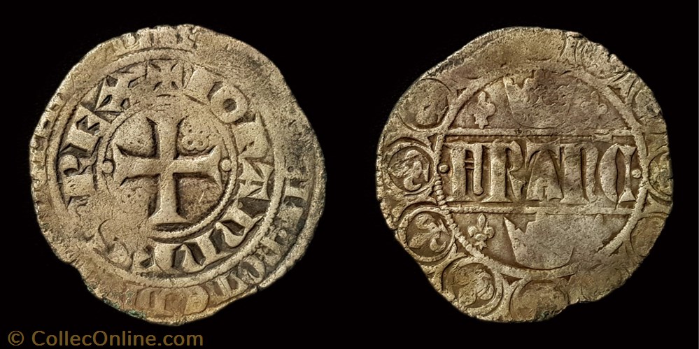 Jean II "le bon" - Blanc "Quadrilobe" monnaie france royale jean ii le bon blanc quadrilobe