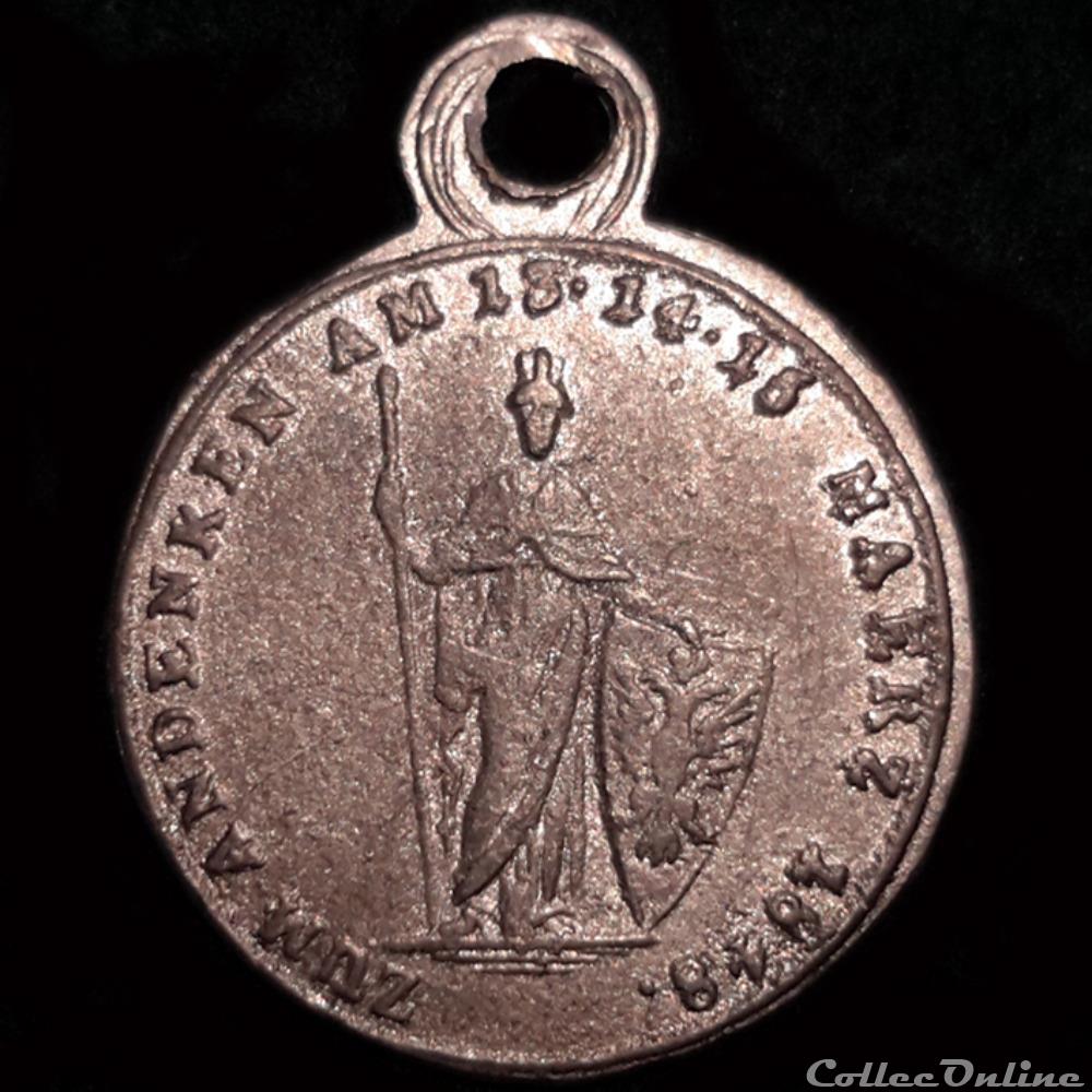 1848 - Séries étrangères (Autriche) 3 medaille france revolution de 1848 series etrangeres autriche