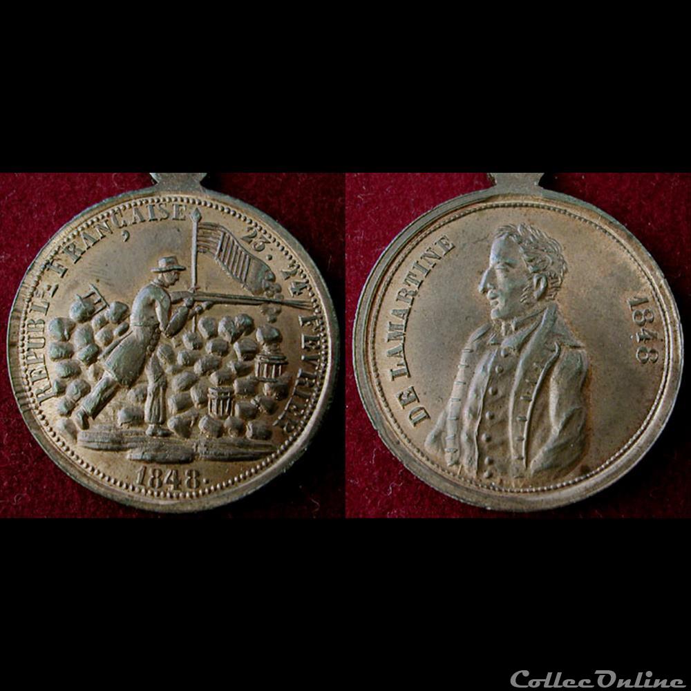 medaille france revolution de 24 fevrier 1848 formation du gouvernement provisoire
