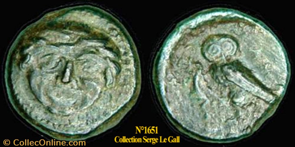 monnaie antique av jc ap grecque trionkiai tetrante de camarina