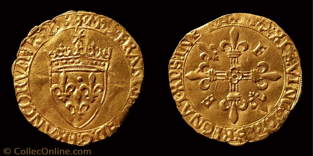 François 1er - Écu d'or au Soleil monnaie france royale francois 1er ecu or au soleil