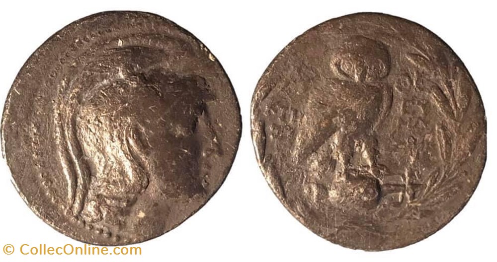 coins antique b to greek athens attica
