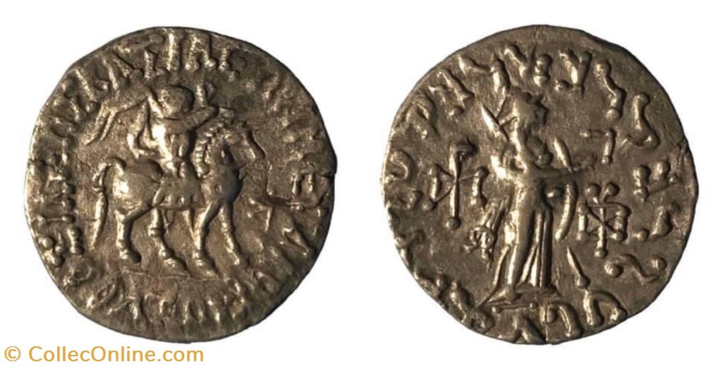 Indo-Scythian Azes I/ Azes II Silver AR Tetradrachm coins antique b to indian indo scythian azes i azes ii silver ar tetradrachm