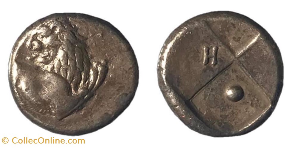 THRACE, CHERRONESOS, AR HEMIDRACHM coins antique b to thrace cherronesos ar hemidrachm