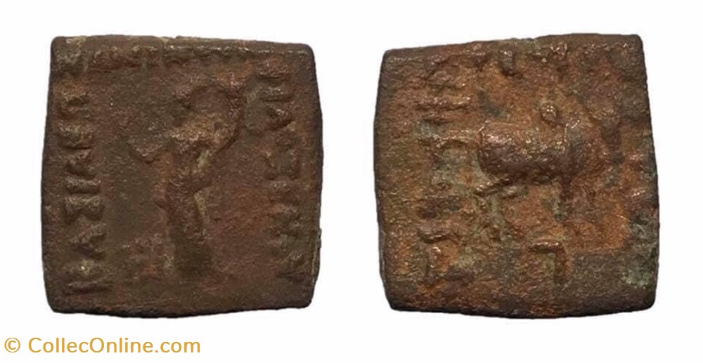 coins antique b c to a indian indo greek philoxenos