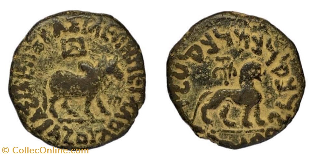 Indo-Scythian Azes coins antique b to indian indo scythian azes
