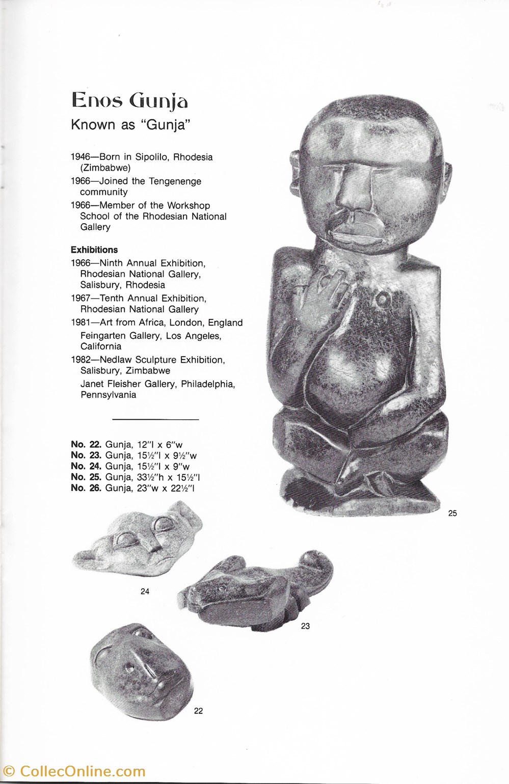 books comics magazines 1985 zimbabwean stone sculpture