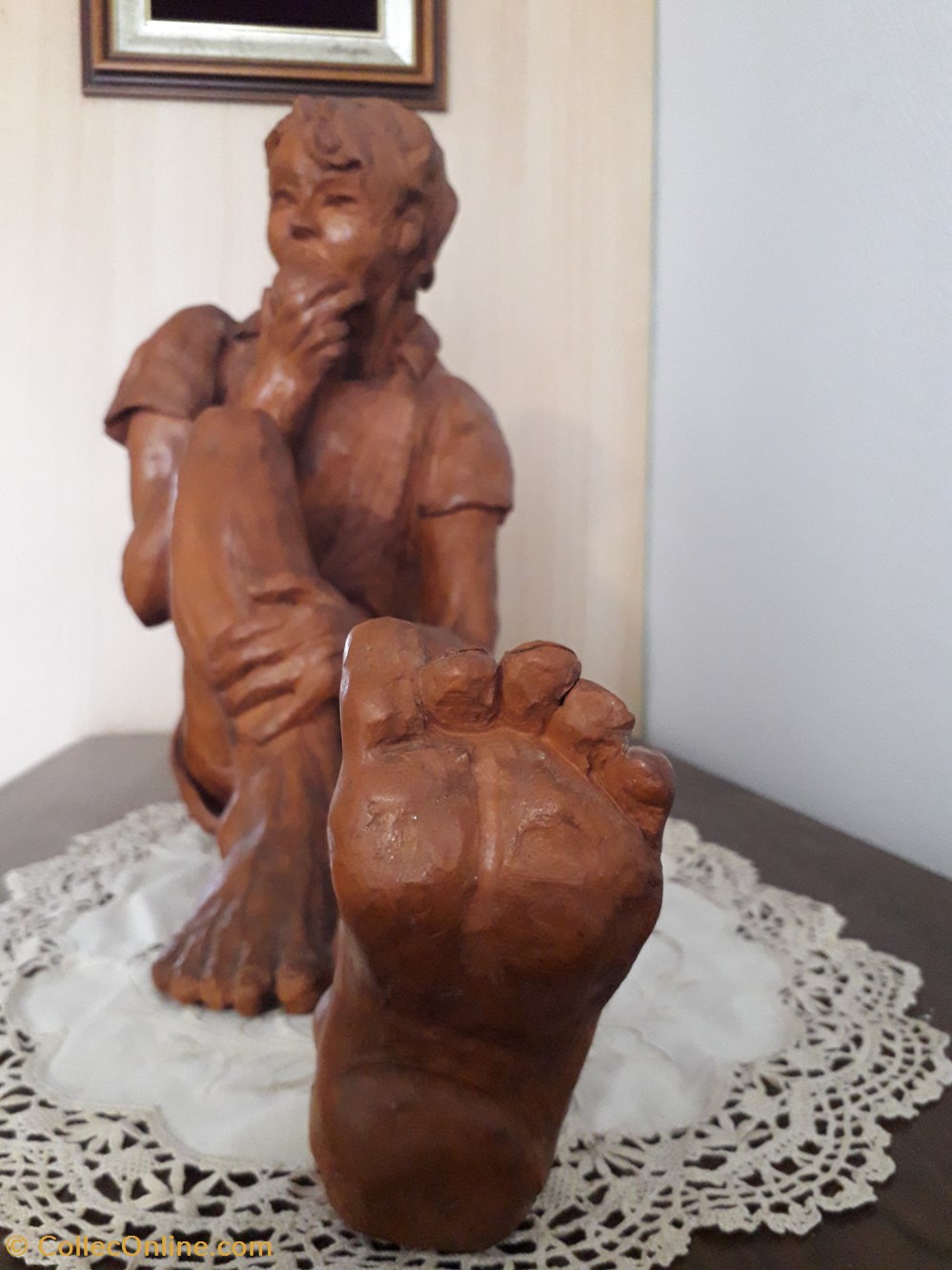 art antiquites sculptures le voleur de pommes