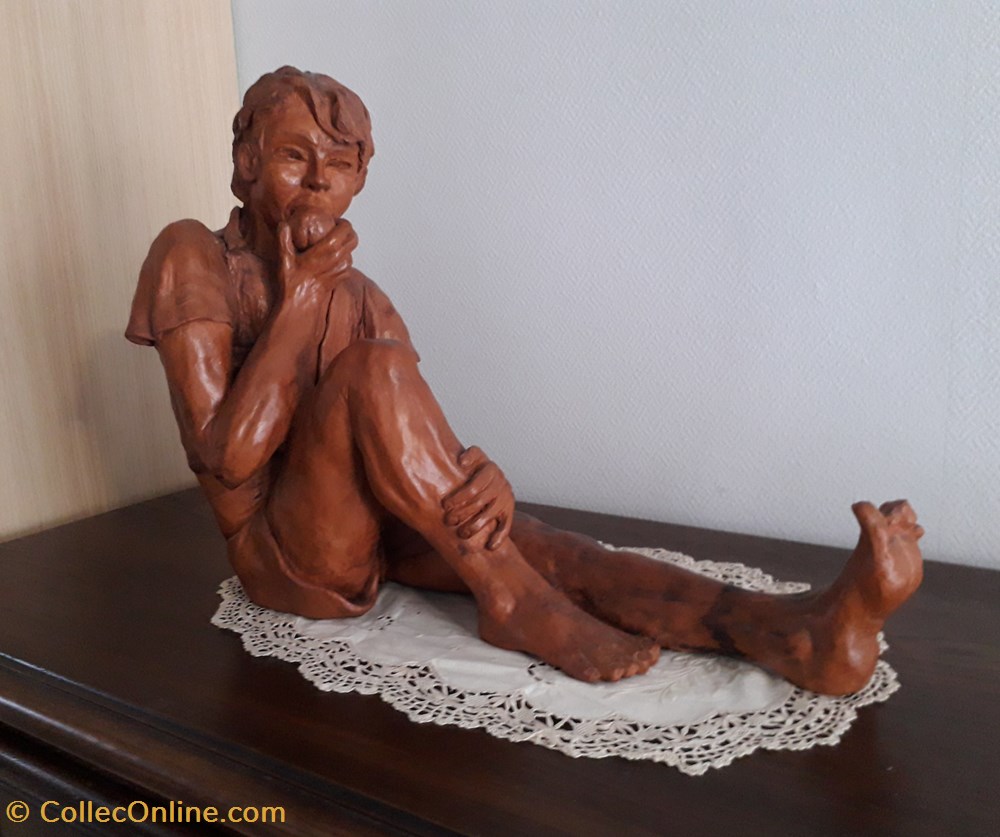 art antiquites sculptures le voleur de pommes