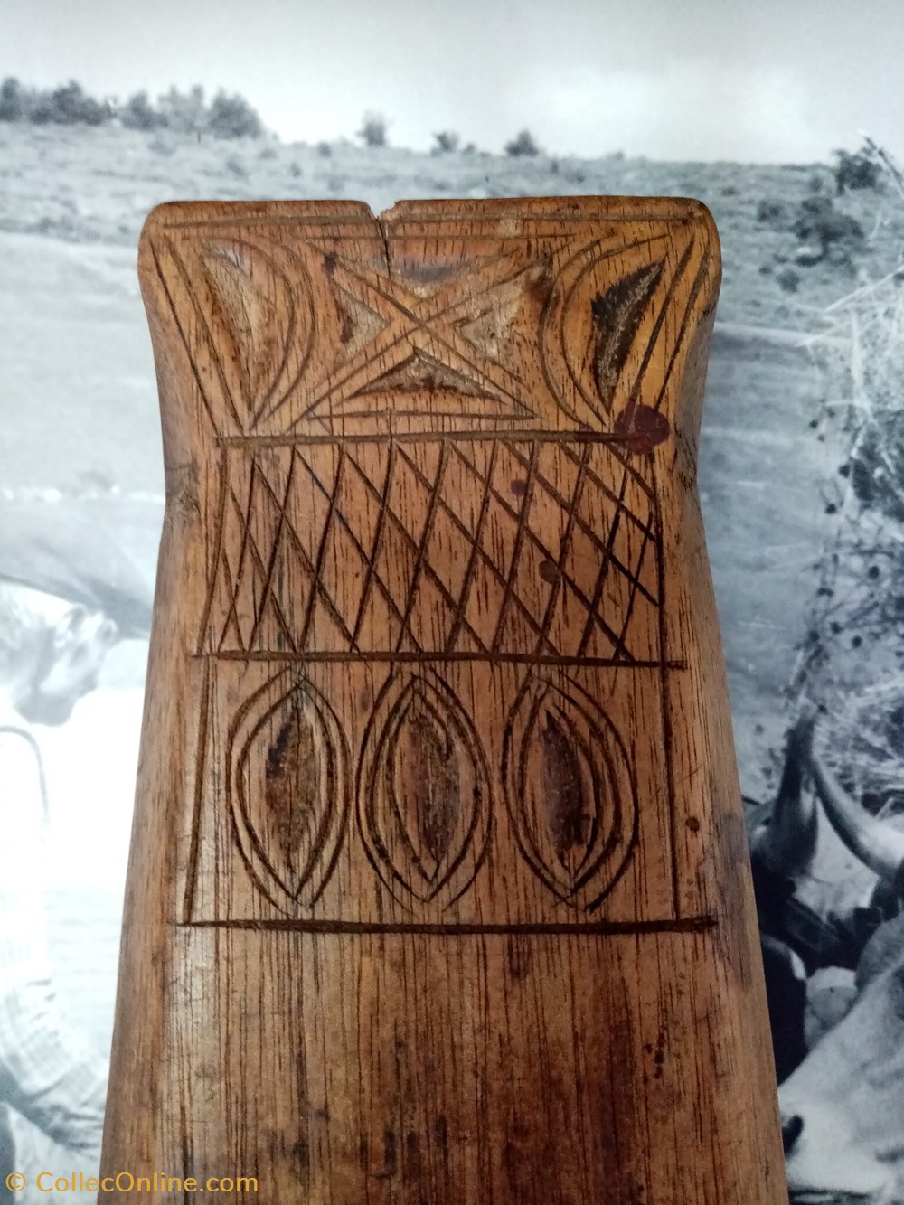 Porte pierre à aiguiser ou coudio 2 art antiquites populaire porte pierre a aiguiser ou coudio