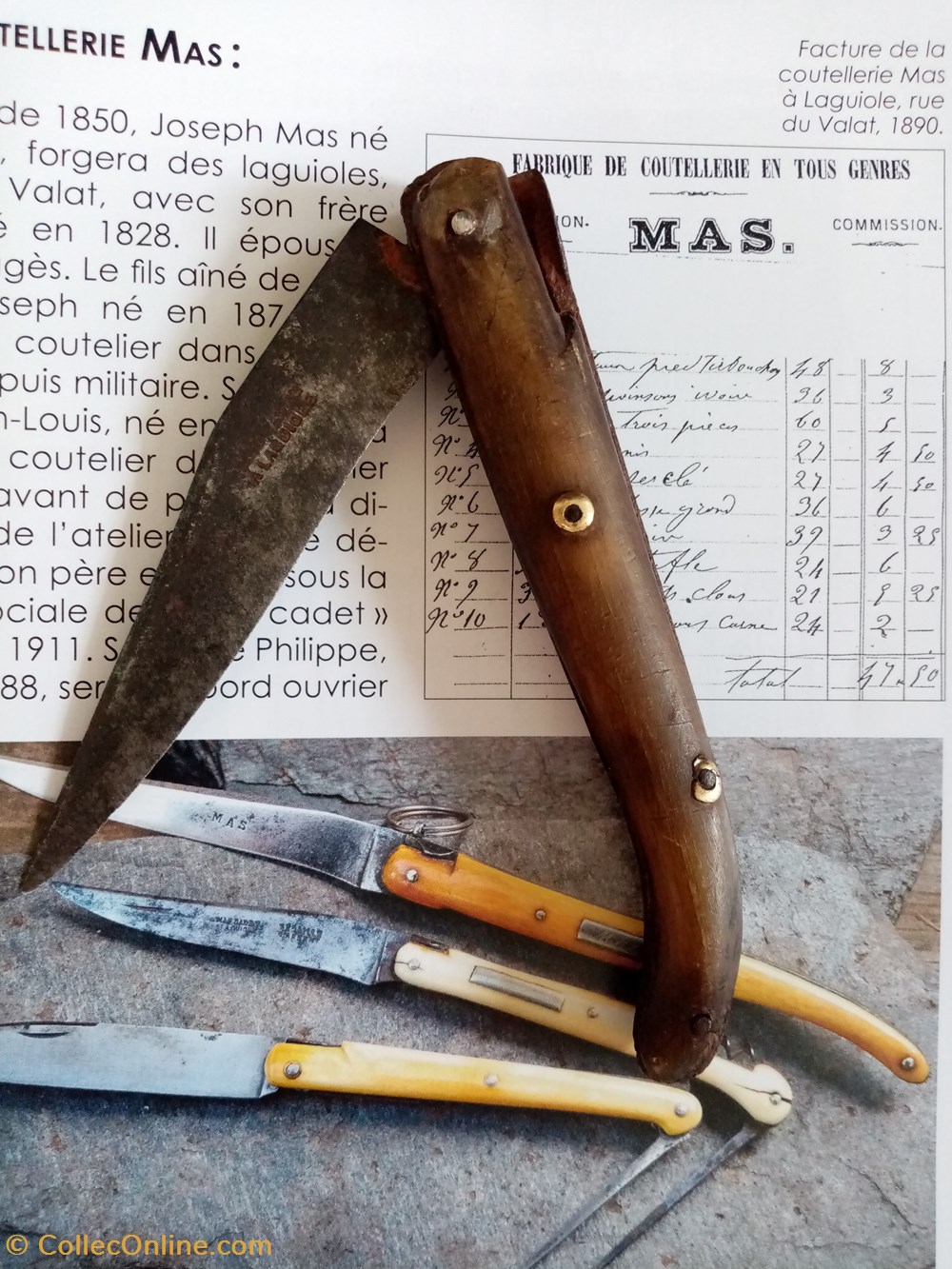 couteaux regionaux couteau mas cadet a laguiole