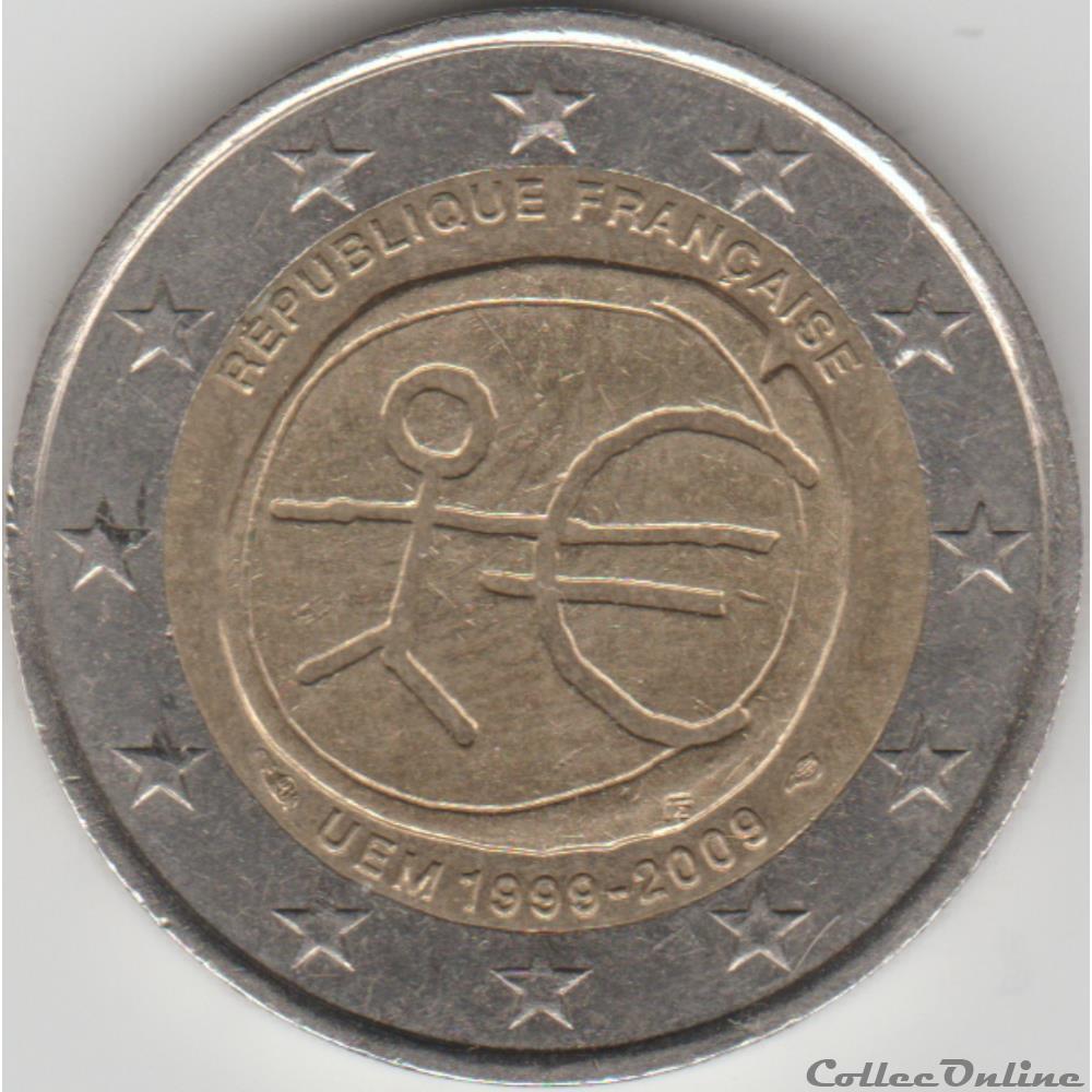 monnaie france 2 euros 2009