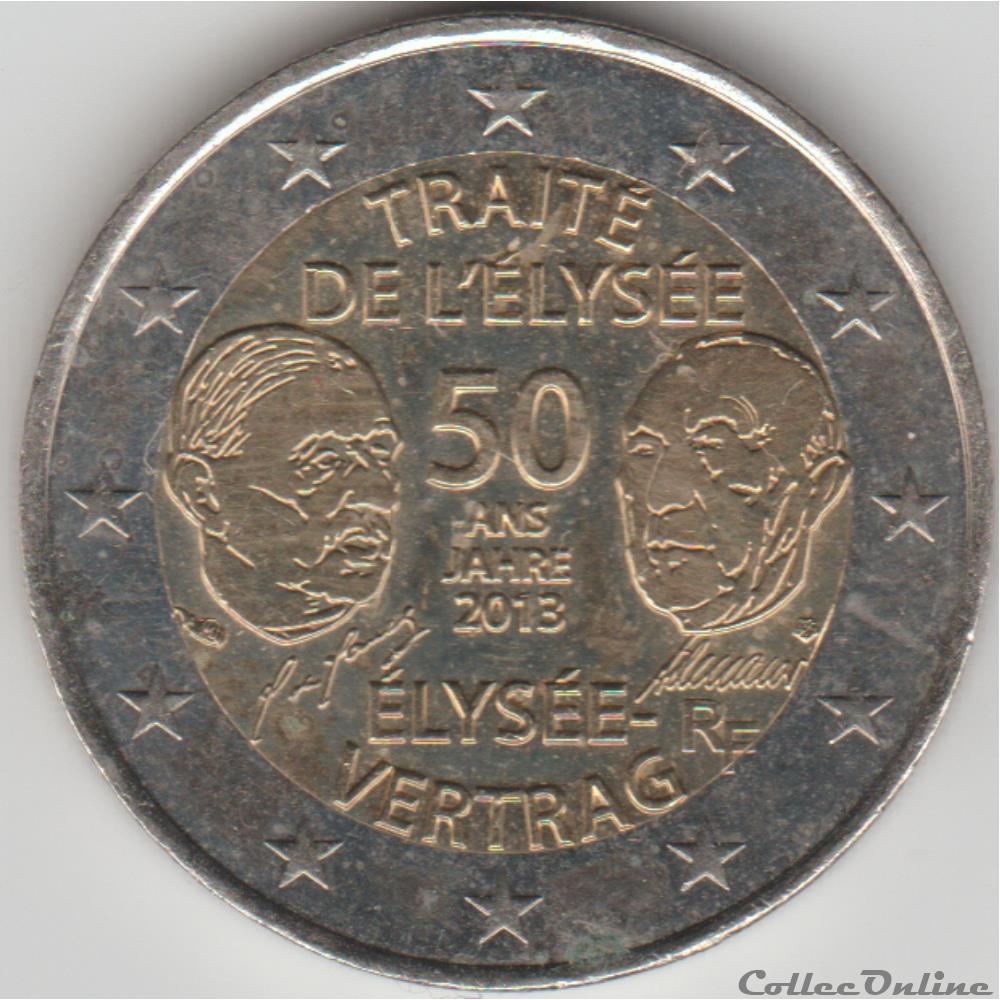 monnaie france 2 euros 2013