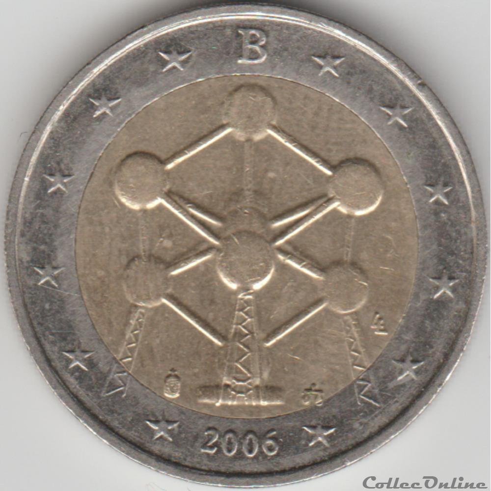 monnaie belgique 2 euros 2006