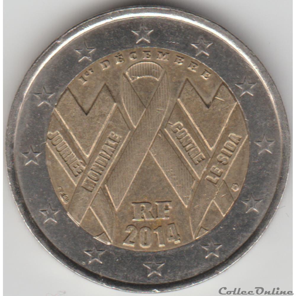 monnaie france 2 euros 2014