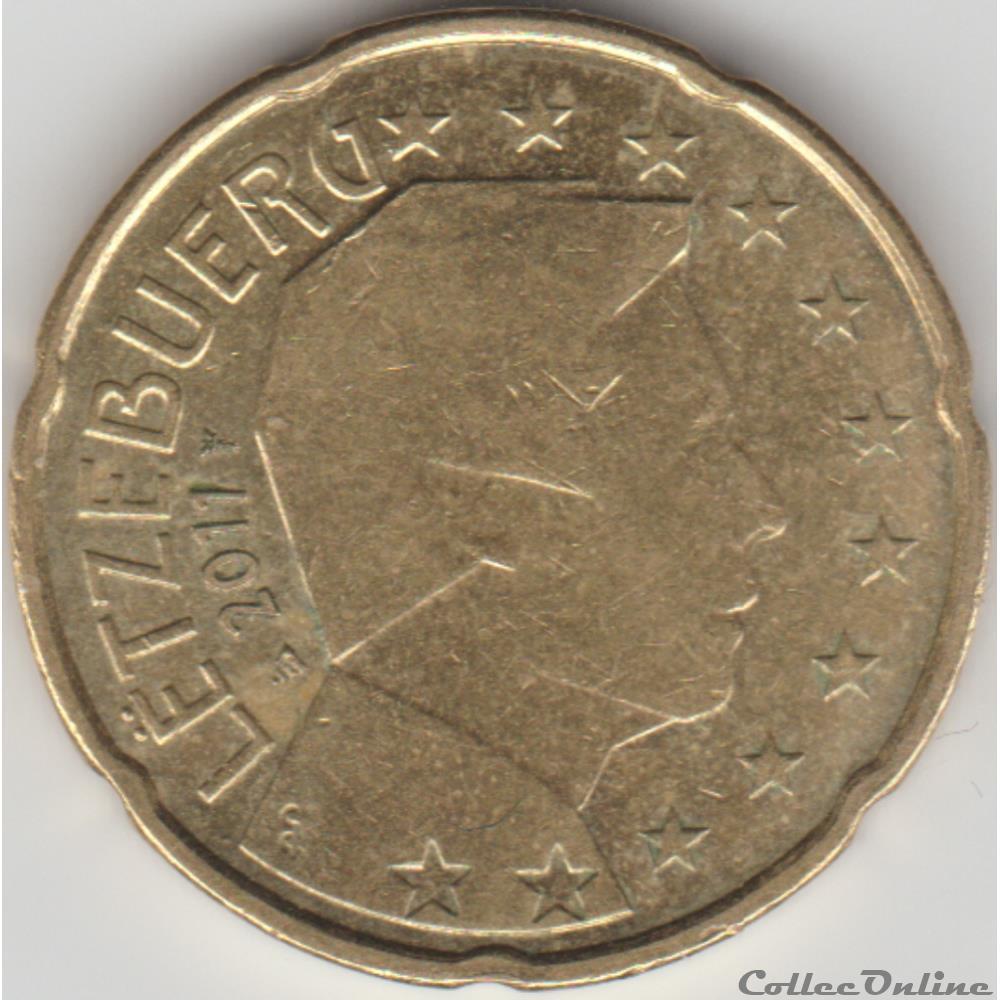 20cents 2011 monnaie euro luxembourg 20cents 2011