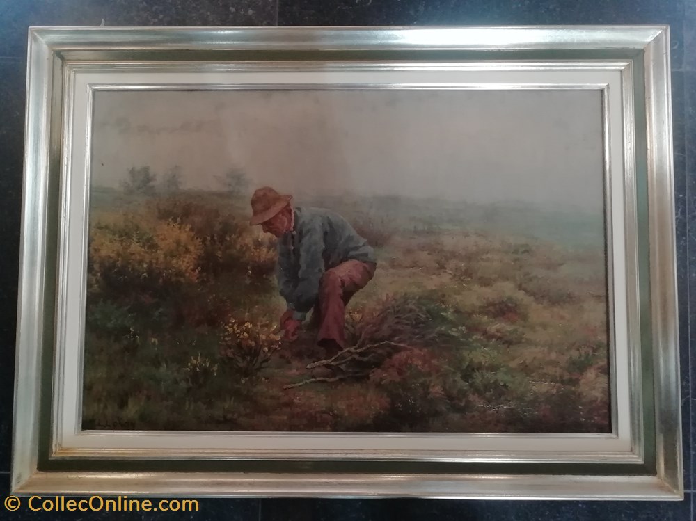 DHAM/Peint/LdL/007 - Louis de Loncin, Le Ramasseur de bruyères art antiquites peintures dessins dham peint ldl 007 louis de loncin le ramasseur de bruyeres