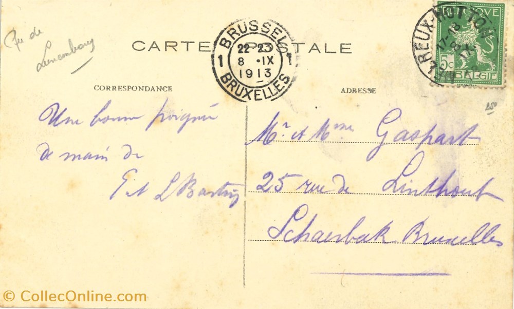 DHAM/CP/Caerd/0188 cartes postales europe belgique dham cp caerd 0188