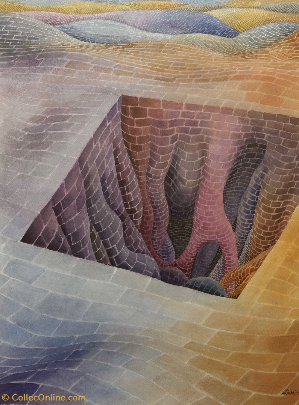 DHAM/Peint/ML/21 - M. Lucas, La Trappe art antiquites peintures dessins dham peint ml 21 m lucas la trappe