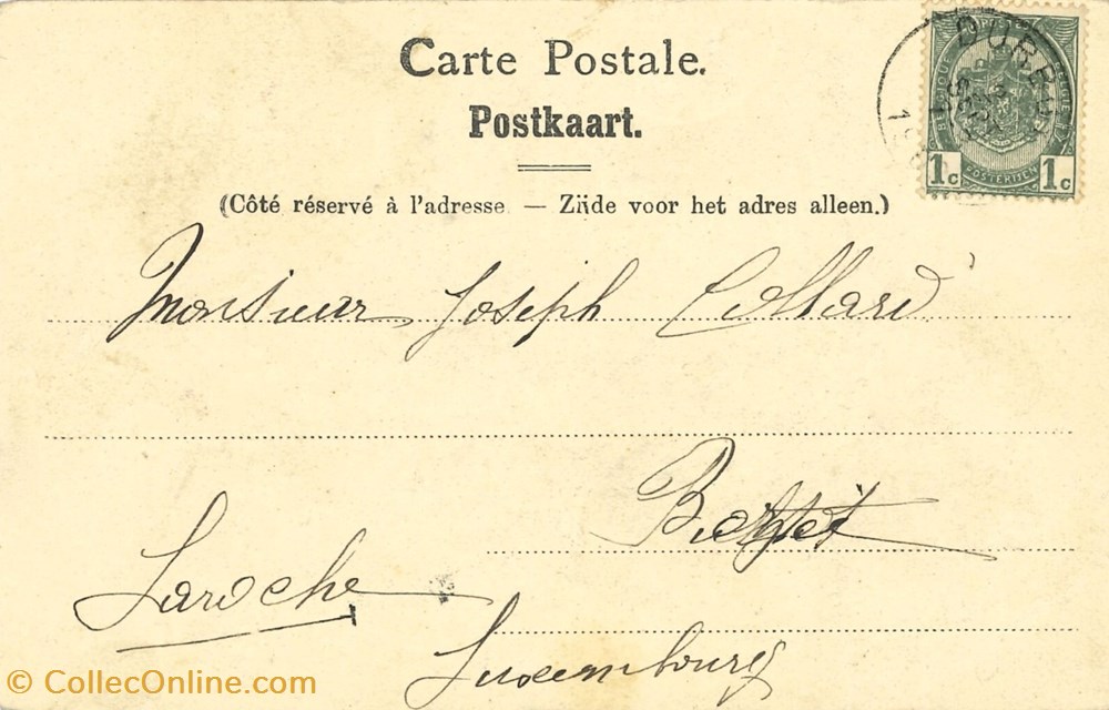 DHAM/CP/Caerd/0110 cartes postales europe belgique dham cp caerd 0110