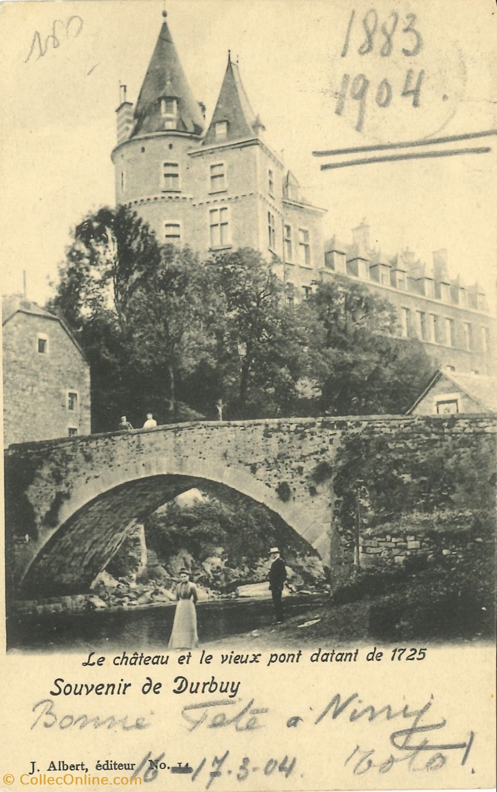 cartes postales europe belgique dham cp caerd 0191