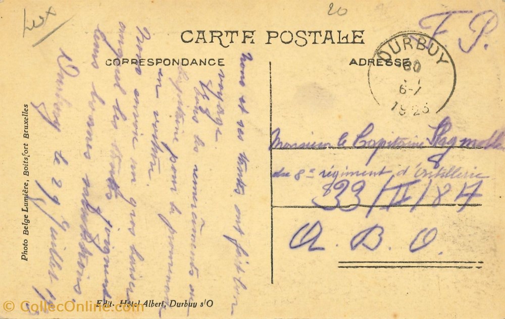 DHAM/CP/Caerd/0060 cartes postales europe belgique dham cp caerd 0060