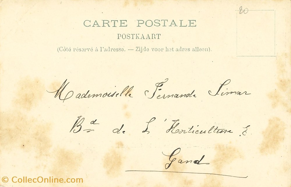 cartes postales europe belgique dham cp caerd 0161