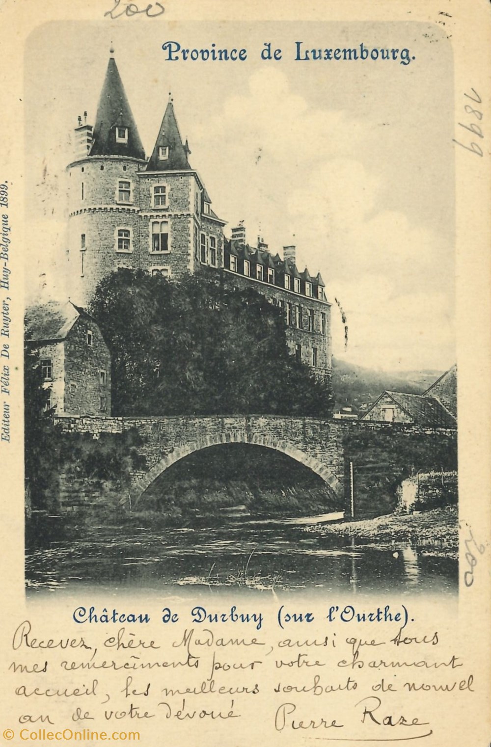 cartes postales europe belgique dham cp caerd 0195