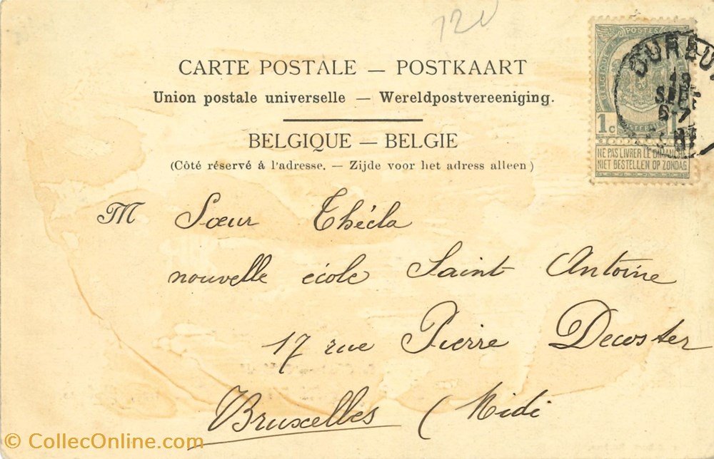 DHAM/CP/Caerd/0119 cartes postales europe belgique dham cp caerd 0119