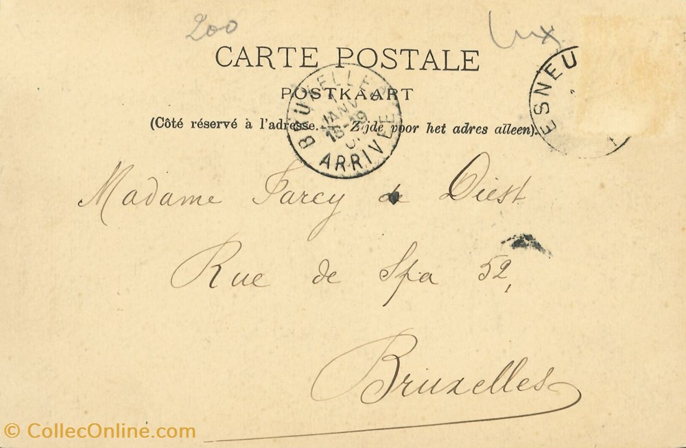 cartes postales europe belgique dham cp caerd 0195