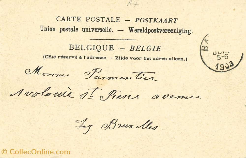 DHAM/CP/Caerd/0106 cartes postales europe belgique dham cp caerd 0106