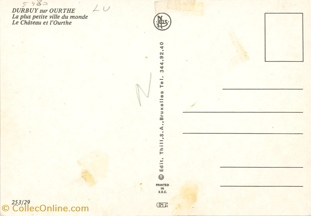 DHAM/CP/Caerd/0170 cartes postales europe belgique dham cp caerd 0170