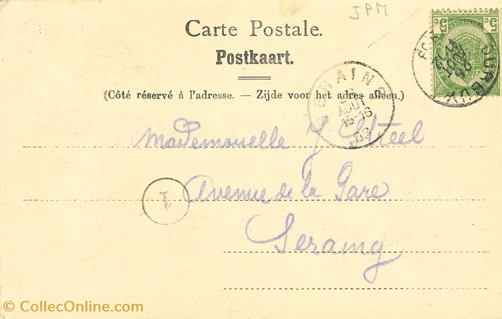 cartes postales europe belgique dham cp caerd 0194